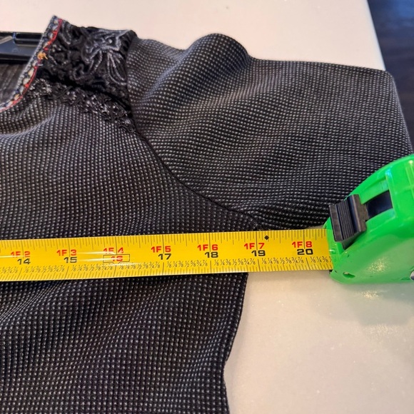 Soft surroundings womens Cobi Thermal velvet trim gray ashy wash Size SP - Picture 10 of 13